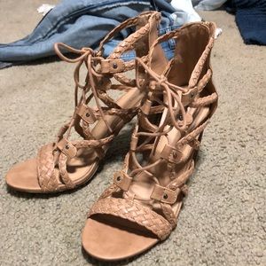 Merona Shoes - Merona Lace Up Gladiator Heels Merona Shoes - Merona Lace Up Gladiator Heels
